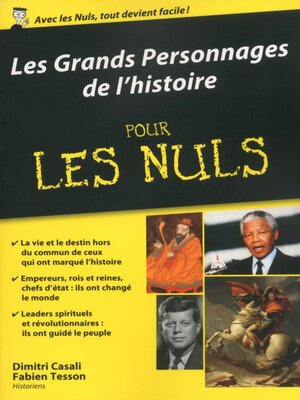 cover image of Les Grands Personnages de l'histoire pour les Nuls poche
